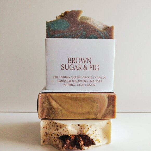 (1) Brown Sugar & Fig Bar Body Soap w/ Coconut Oi(1) Brown Sugar & Fig Bar Body - Picture 3 of 3